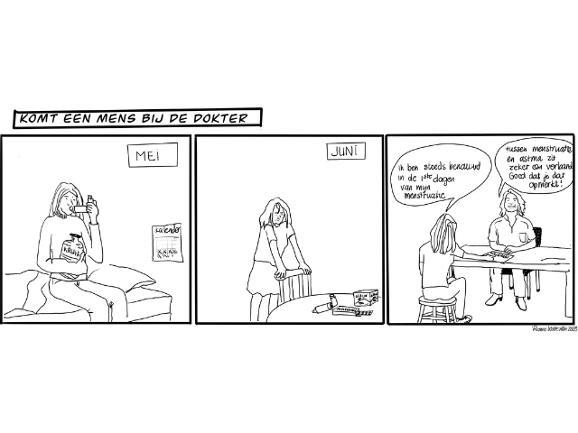 cartoon menstruatie